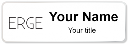 Custom name badges for ERGE