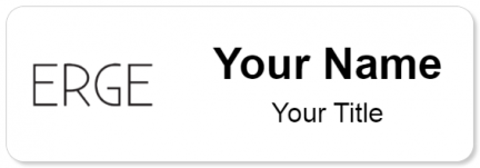 Custom name badges for ERGE