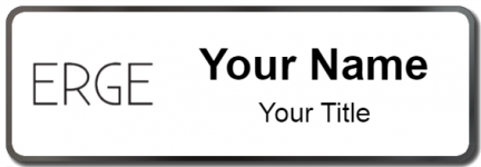 Custom name badges for ERGE