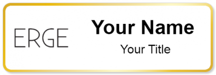 Custom name badges for ERGE