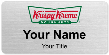 Custom name badges for Krispy Kreme