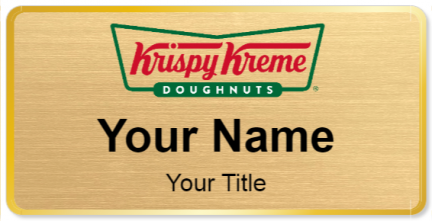 Custom name badges for Krispy Kreme