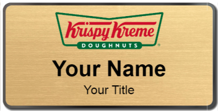 Custom name badges for Krispy Kreme