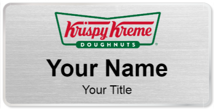 Custom name badges for Krispy Kreme