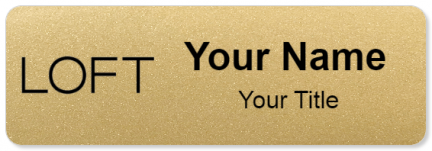 Custom name badges for LOFT