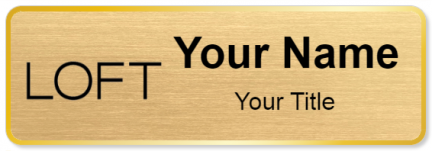 Custom name badges for LOFT