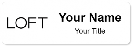 Custom name badges for LOFT