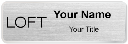 Custom name badges for LOFT