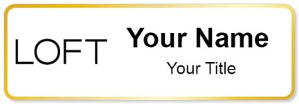 Custom name badges for LOFT