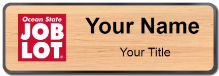 Custom name badges for Ocean State Job Lots