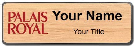 Custom name badges for Palais Royal