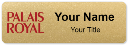 Custom name badges for Palais Royal