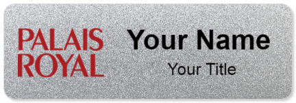Custom name badges for Palais Royal