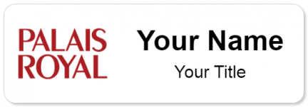 Custom name badges for Palais Royal