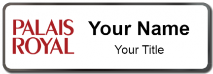 Custom name badges for Palais Royal