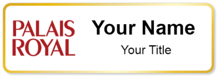 Custom name badges for Palais Royal