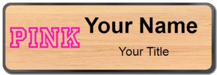Custom name badges for PINK