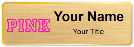 Custom name badges for PINK