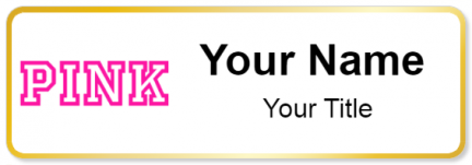 Custom name badges for PINK