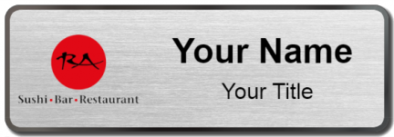 Custom name badges for RA Sushi Bar & Restaurant