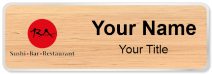 Custom name badges for RA Sushi Bar & Restaurant