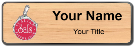 Custom name badges for Sals Italian Ristorante