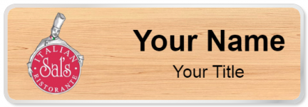 Custom name badges for Sals Italian Ristorante