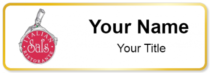 Custom name badges for Sals Italian Ristorante