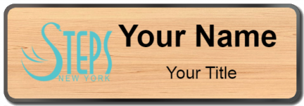 Custom name badges for Steps New York