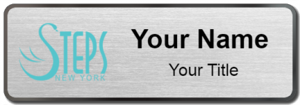 Custom name badges for Steps New York