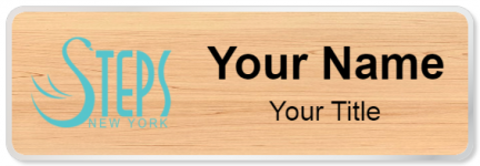 Custom name badges for Steps New York