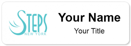 Custom name badges for Steps New York