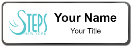 Custom name badges for Steps New York