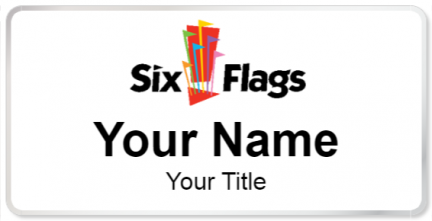 Custom name badges for Six Flags