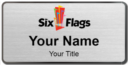 Custom name badges for Six Flags