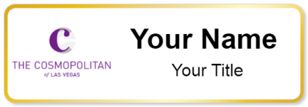 Custom name badges for The Cosmopolitan of Las Vegas