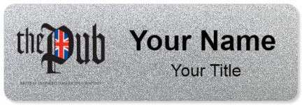 Custom name badges for The Pub