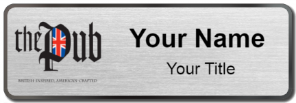 Custom name badges for The Pub