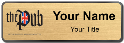 Custom name badges for The Pub