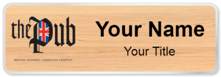 Custom name badges for The Pub