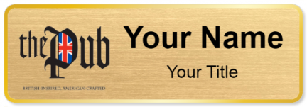 Custom name badges for The Pub