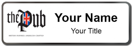 Custom name badges for The Pub