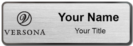 Custom name badges for Versona Accessories