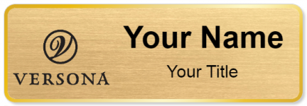 Custom name badges for Versona Accessories