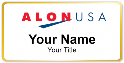 Custom name badges for Alon USA