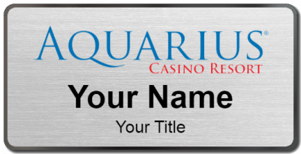 Custom name badges for Aquarius Casino Resort