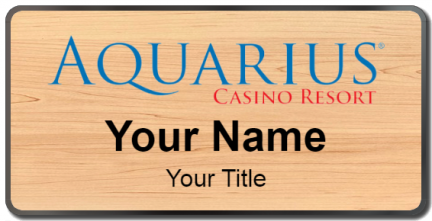 Custom name badges for Aquarius Casino Resort