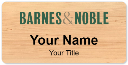 Custom name badges for Barnes & Noble