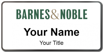 Custom name badges for Barnes & Noble