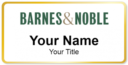 Custom name badges for Barnes & Noble